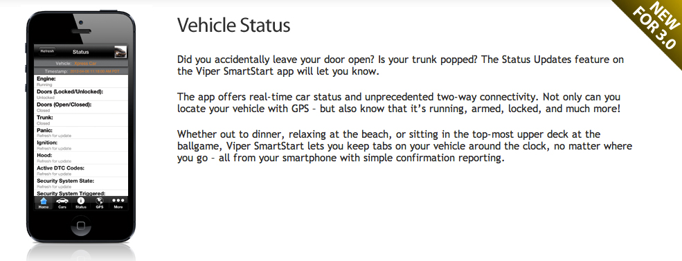 smartsrat vehicle status